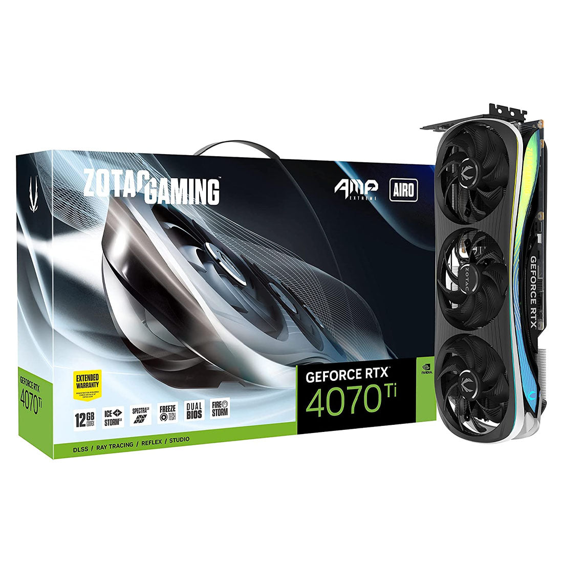Zotac GeForce RTX 4070 Ti AMP Extreme 12GB GDDR6X 192-Bit Graphics Card